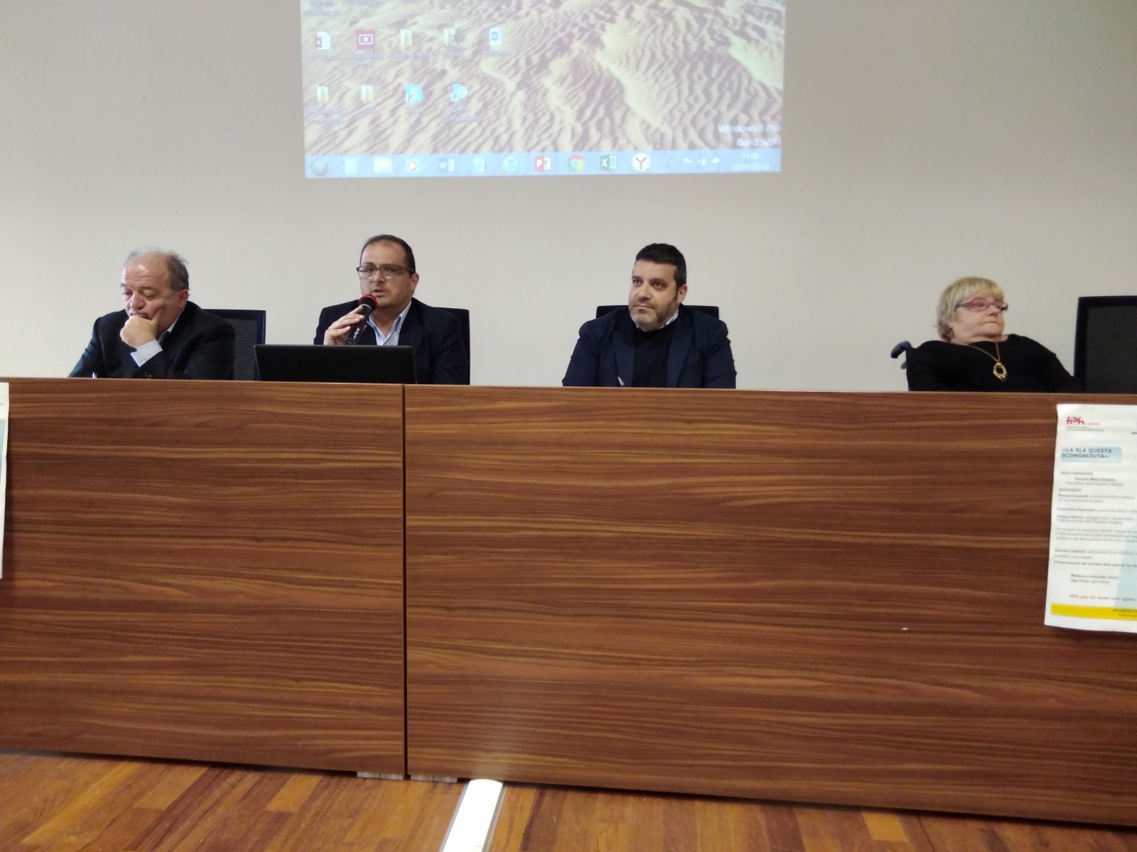 Foto della presentazione della ricerca nella Sala gialla della Regione Calabria